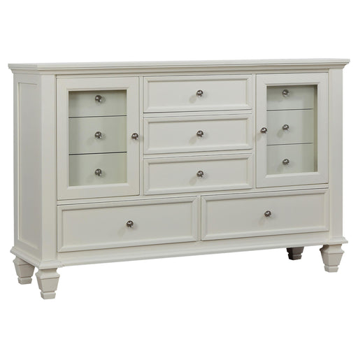 Sandy Beach 11-drawer Rectangular Dresser Cream White image