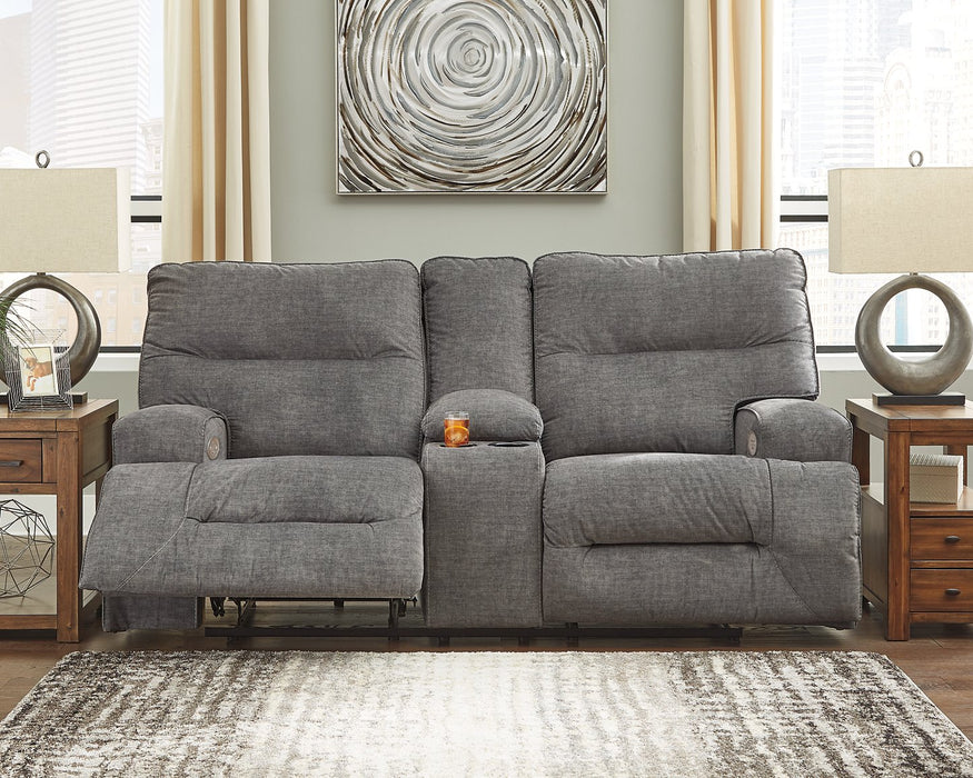 Coombs Power Reclining Loveseat with Console