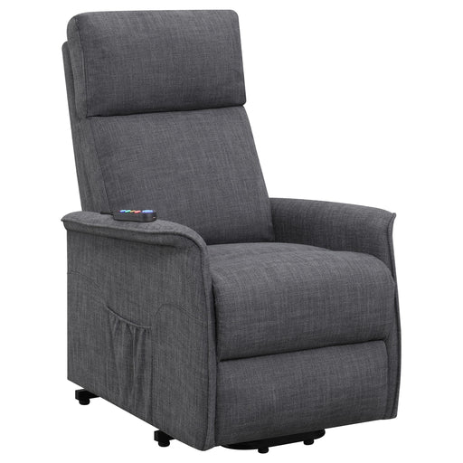 Herrera Power Lift Recliner with Wired Remote Charcoal image