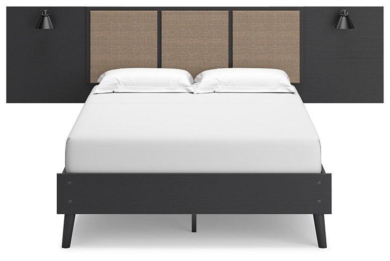 Charlang Panel Bed with 2 Extensions