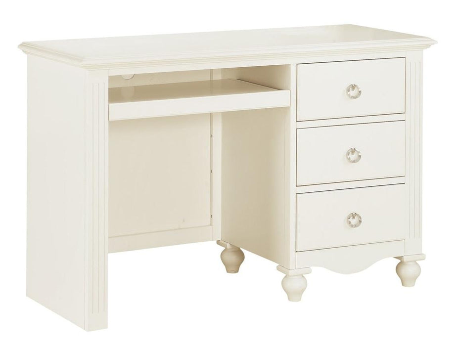 Meghan 3 Drawer Writing Desk in White 2058WH-15