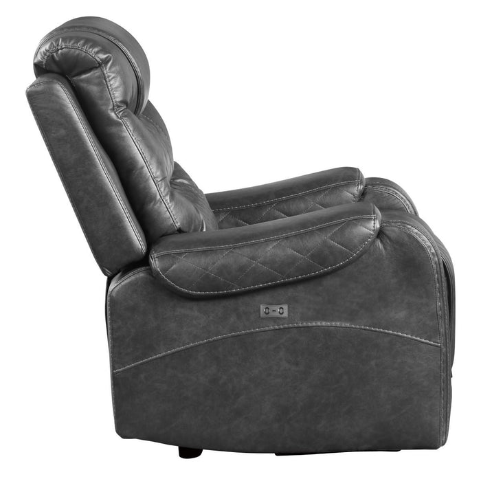 Putnam Power Reclining Chair in Gray 9405GY-1PW