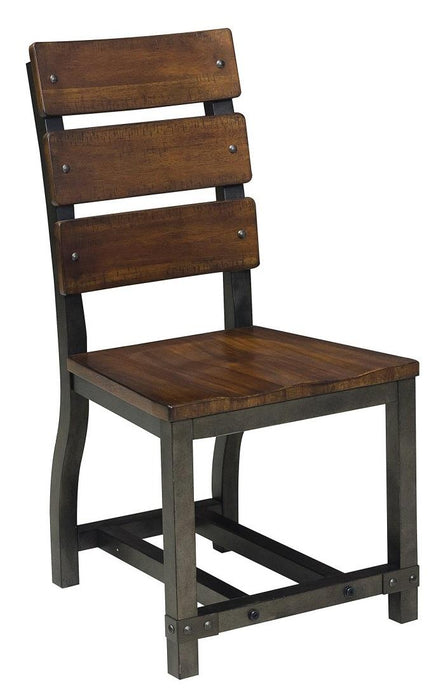 Homelegance Holverson Side Chair in Rustic Brown (Set of 2)