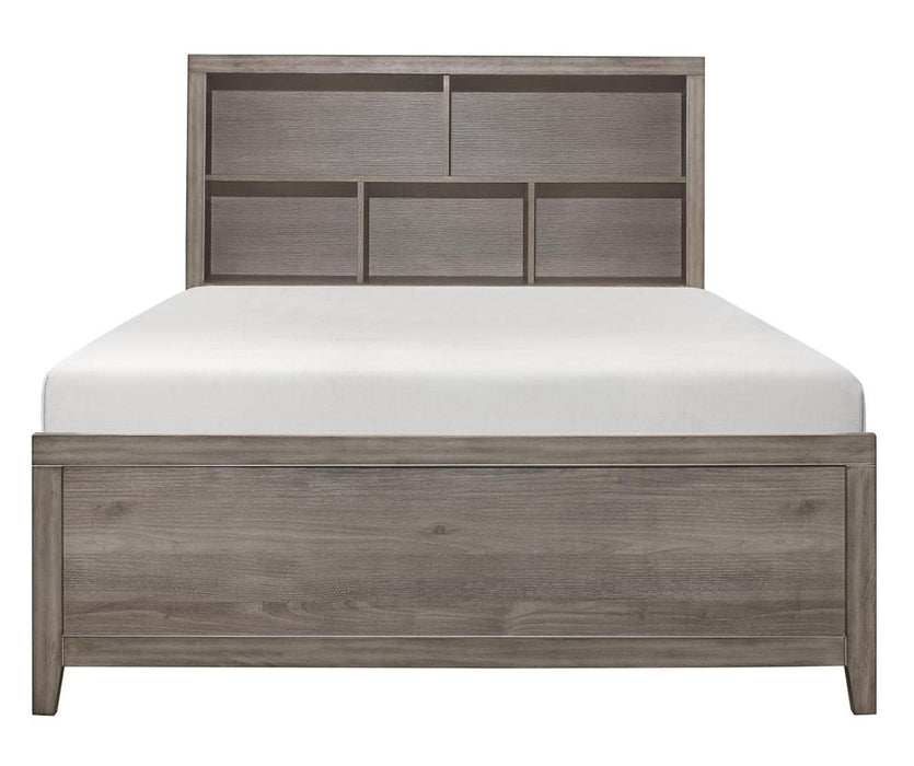 Woodrow Full Platform Bed in Gray 2042NBF-1*