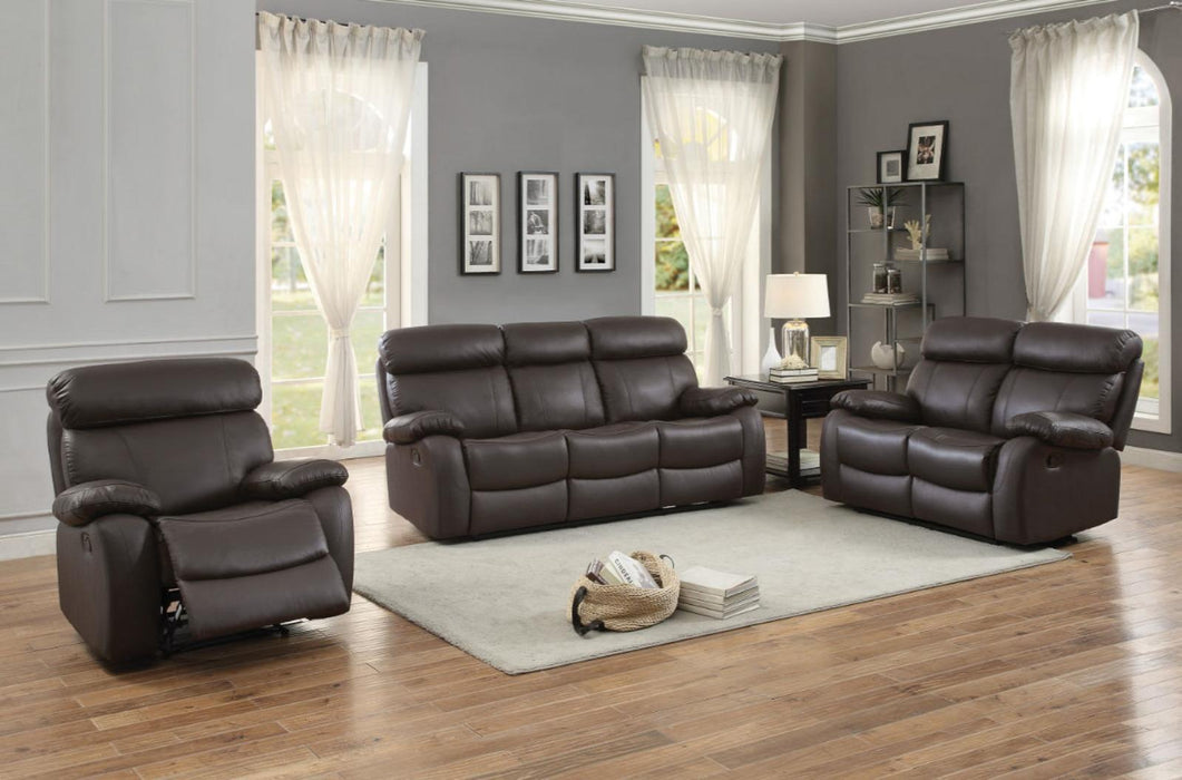 Pendu Double Reclining Loveseat in Brown 8326BRW-2