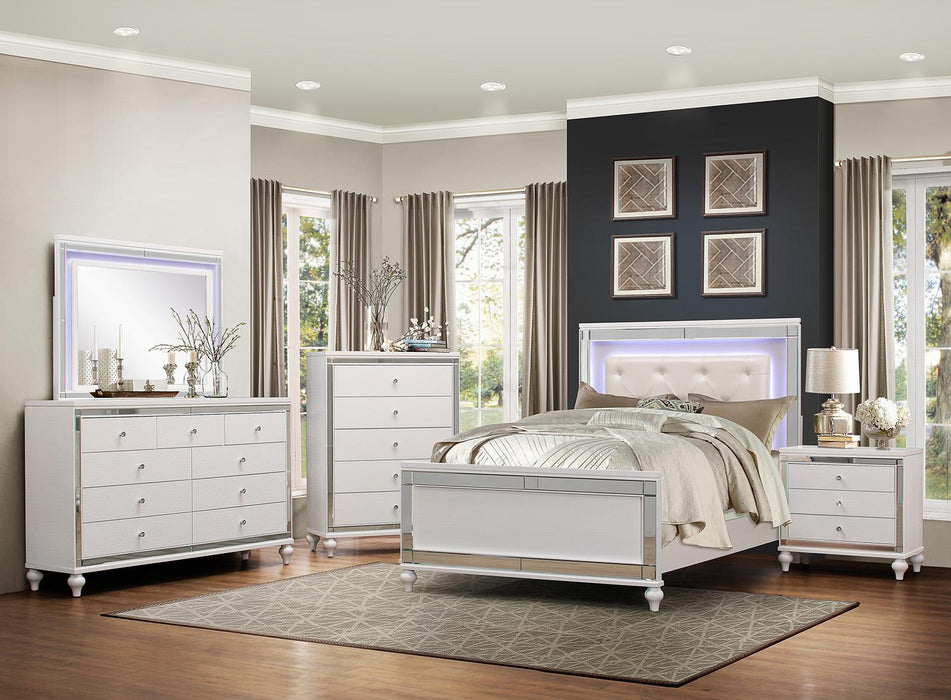 Alonza 5 Drawer Chest in White 1845-9