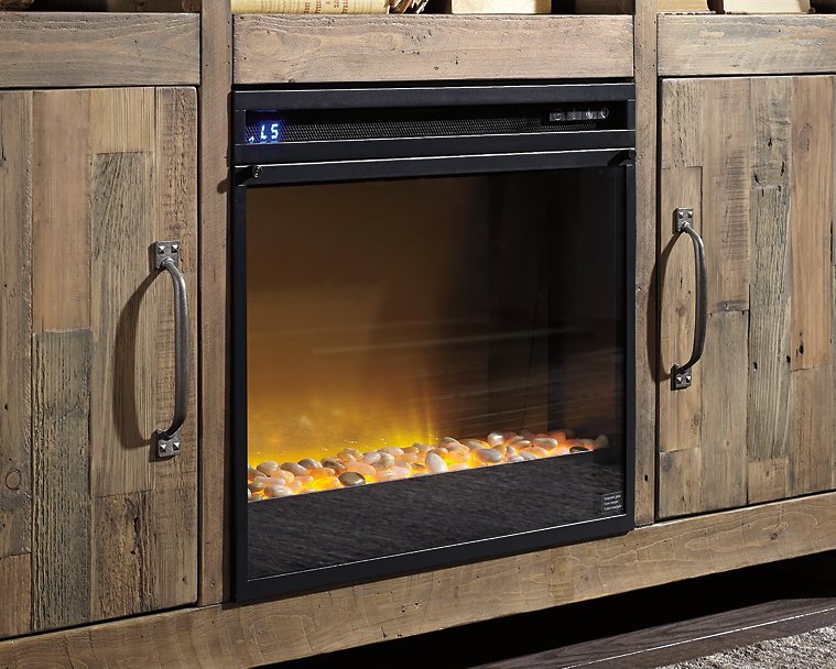 Trinell Dresser with Electric Fireplace