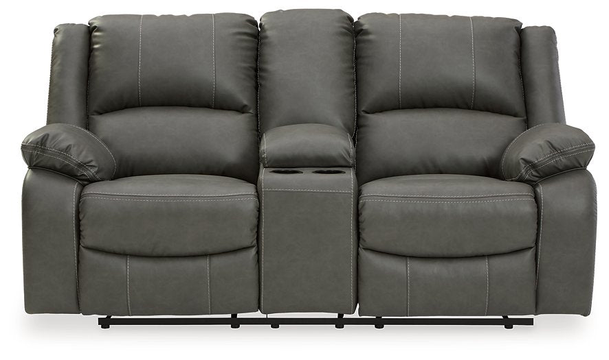 Calderwell Reclining Loveseat with Console image
