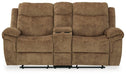 Huddle-Up Glider Reclining Loveseat with Console image