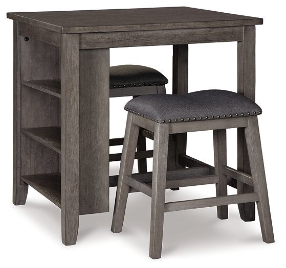 Caitbrook Counter Height Dining Table and Bar Stools (Set of 3) image