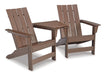 Emmeline Outdoor Adirondack Chairs with Tete-A-Tete Connector image