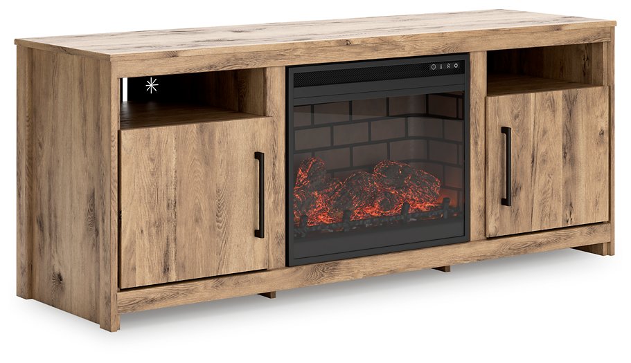 Hyanna 63" TV Stand with Electric Fireplace image